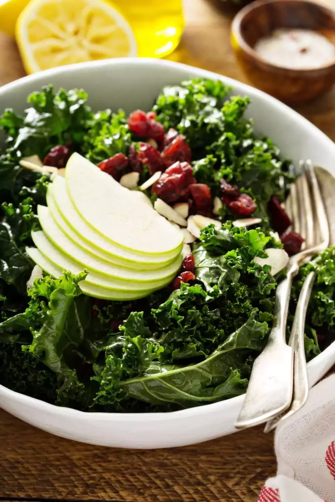 Apple & Kale Salad with Maple Dressing