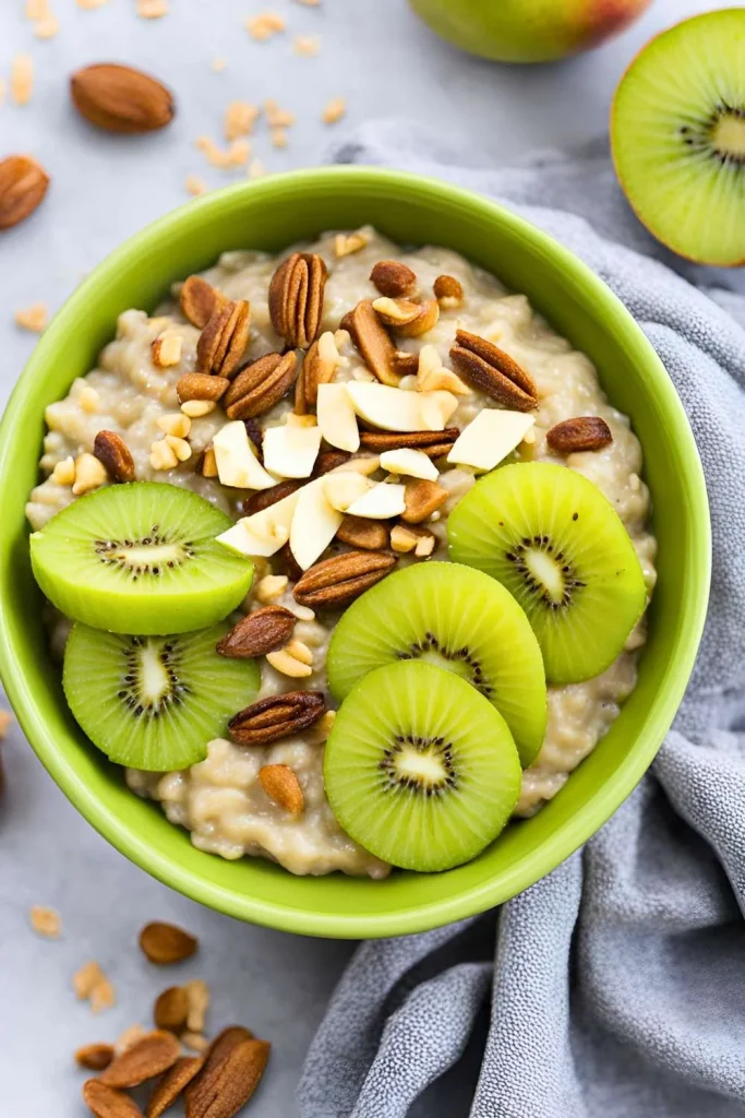 Apple Kiwi Oatmeal Bowl