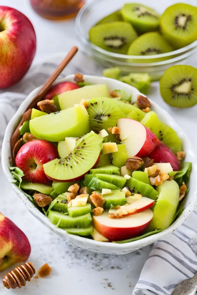 Apple Kiwi Salad with Honey Dressing