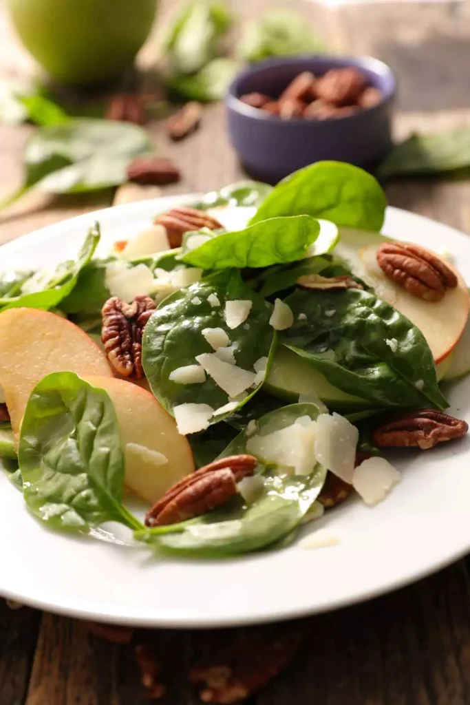 Apple & Spinach Salad with Balsamic Glaze