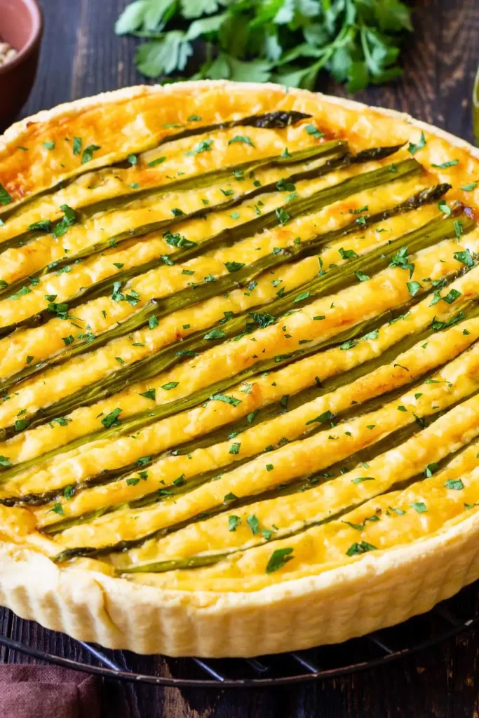 Asparagus and Parmesan Quiche