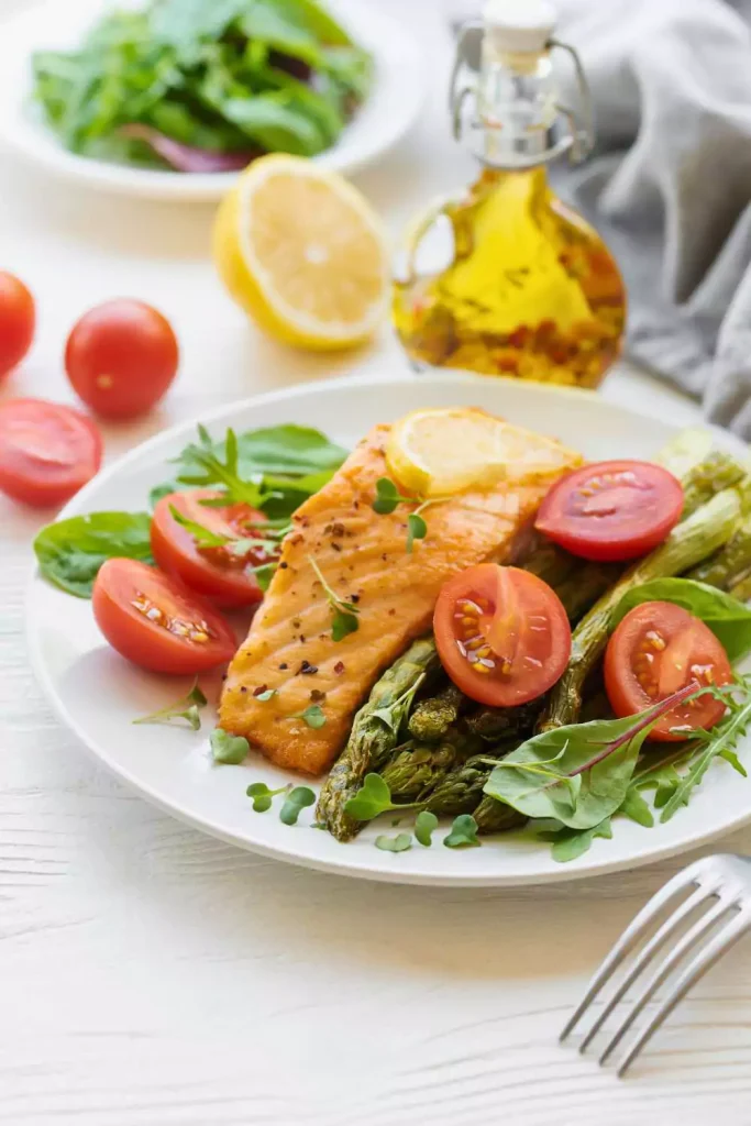 Baked Salmon with Roasted Vegetables