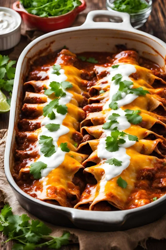 Beef Enchiladas Rojas