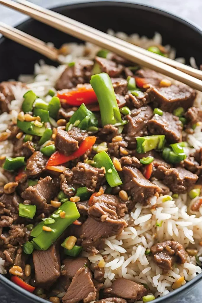 Beef and Rice Stir-Fry