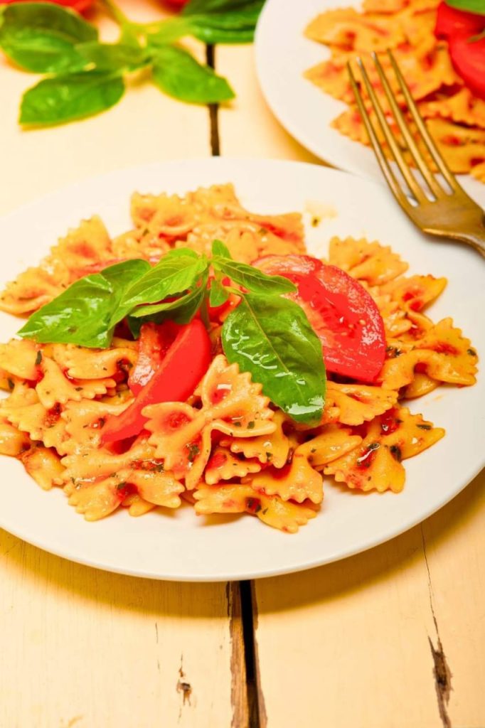 Bow Tie Pasta with Creamy Tomato Sauce