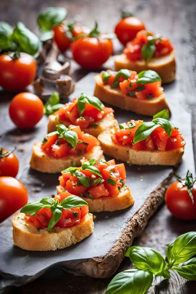 Bruschetta with Tomato and Basil