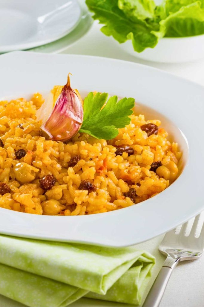 Carrot and Raisin Yellow Rice