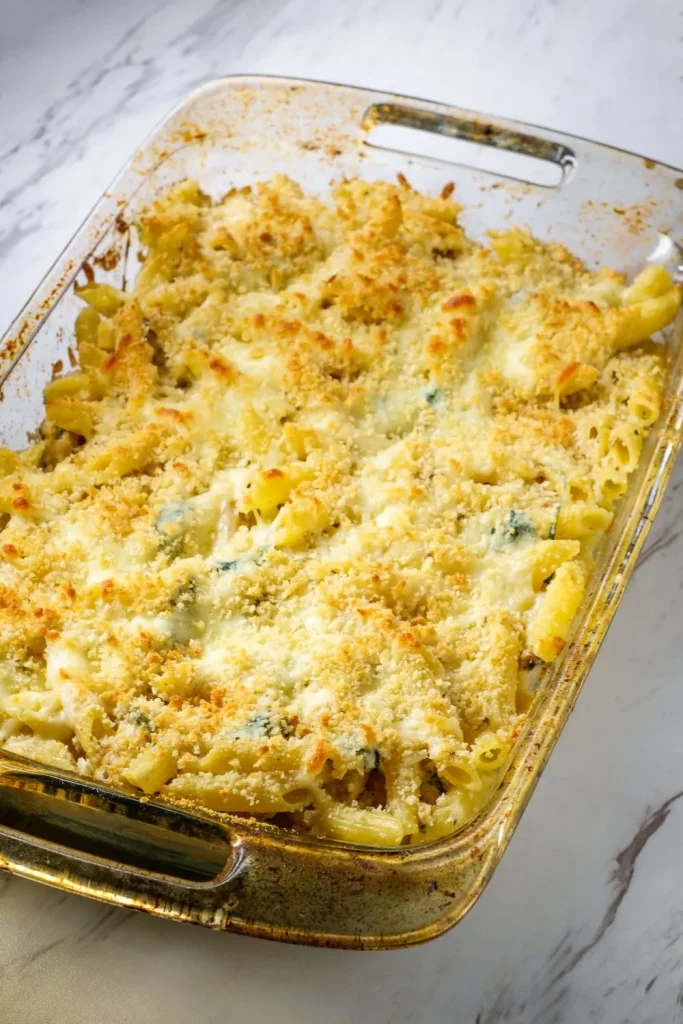 Cheesy Chicken Alfredo Bake