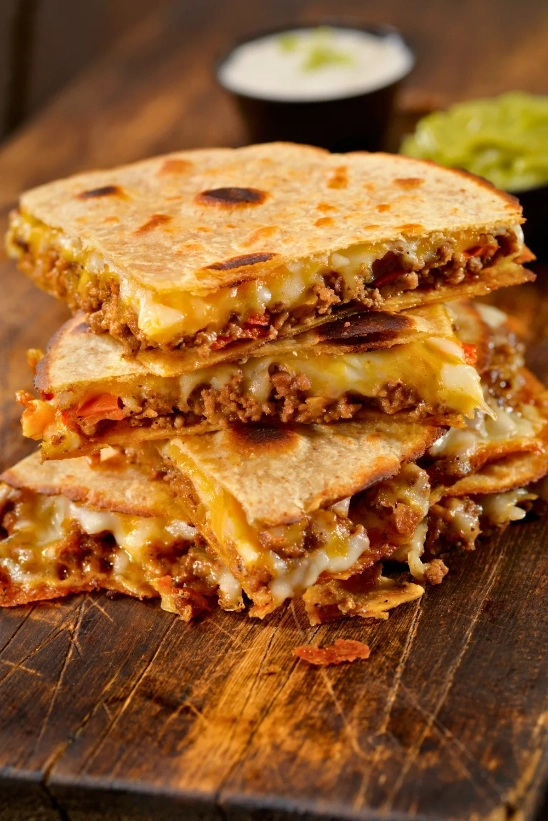 Cheesy Quesadilla with Homemade Tortillas