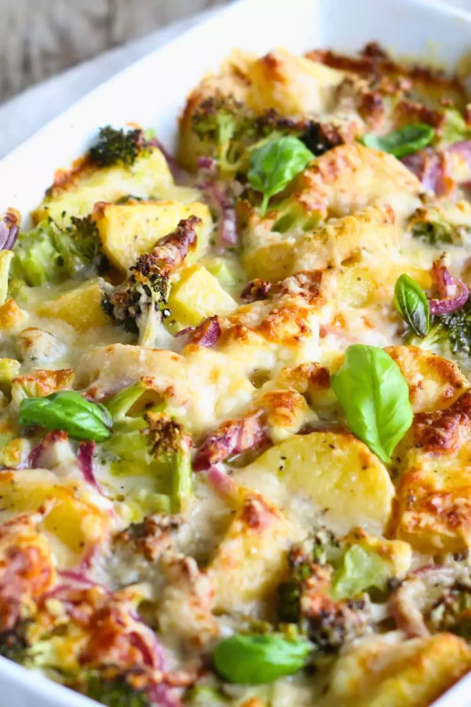 Chicken Broccoli Baked Pasta