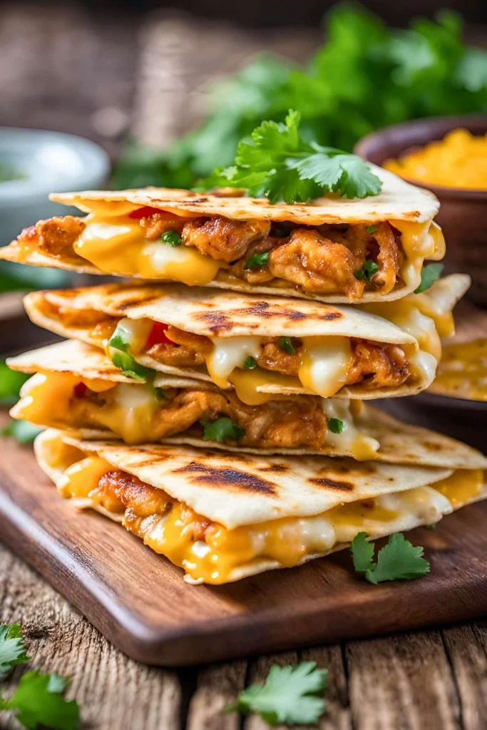 Chicken and Cheese Quesadillas