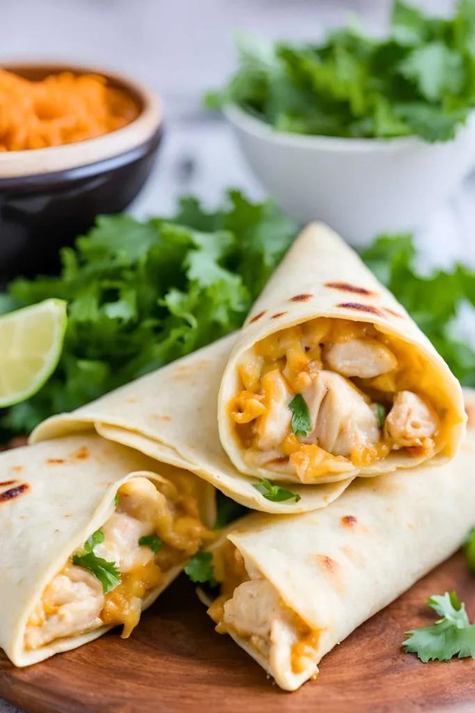 Chicken and Cheese Stuffed Tortillas