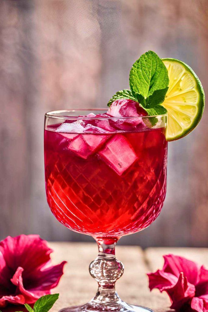 Chilled Hibiscus & Honey Drink