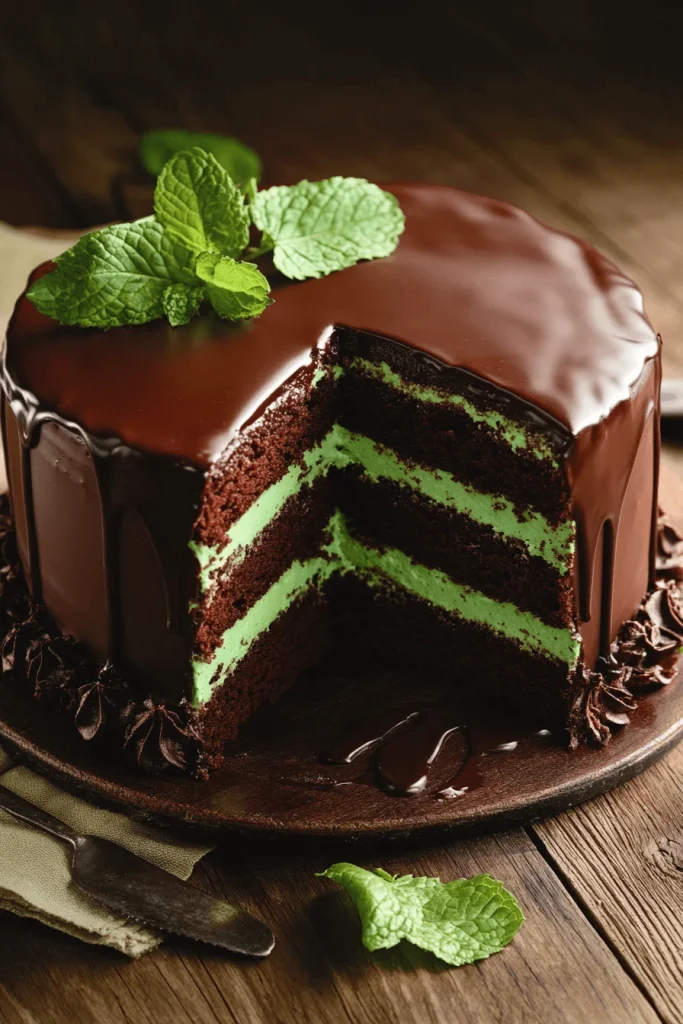 Chocolate Mint Layer Cake