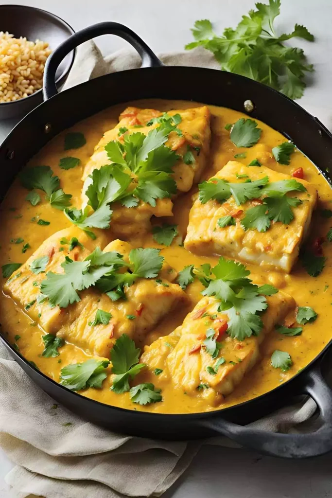 Coconut Curry Cod Fish