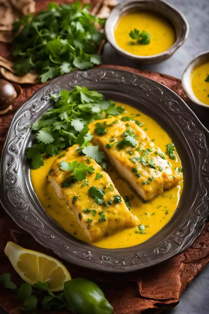 Cod Fish in Mustard Sauce (Bengali Shorshe Bata Maach)