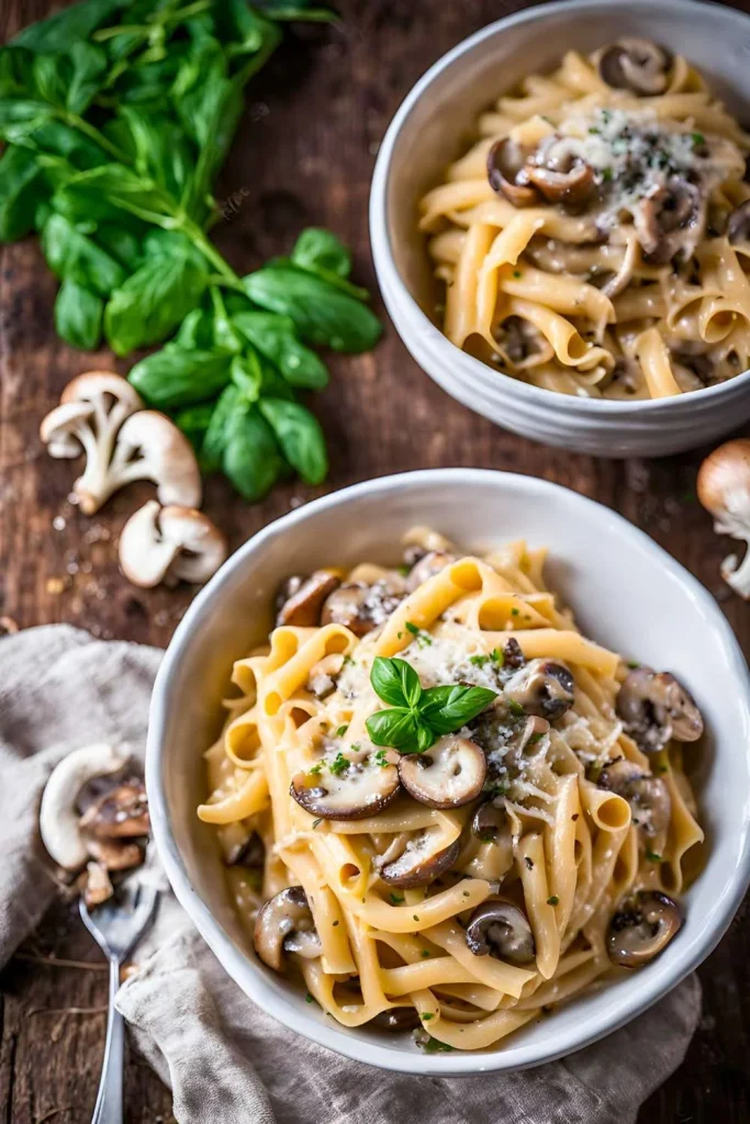 Creamy Gluten-Free Mushroom Pasta