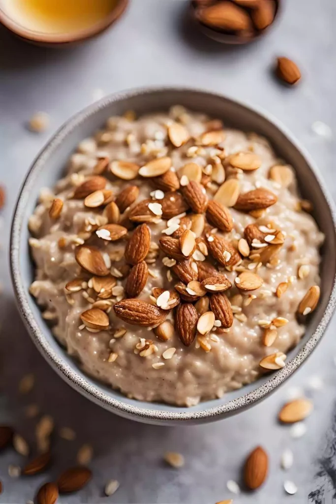 Creamy Oatmeal with Almond Butter