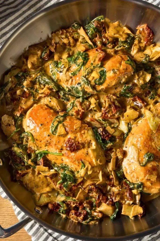 Creamy Tuscan Chicken with Spinach and Sun-Dried Tomatoes