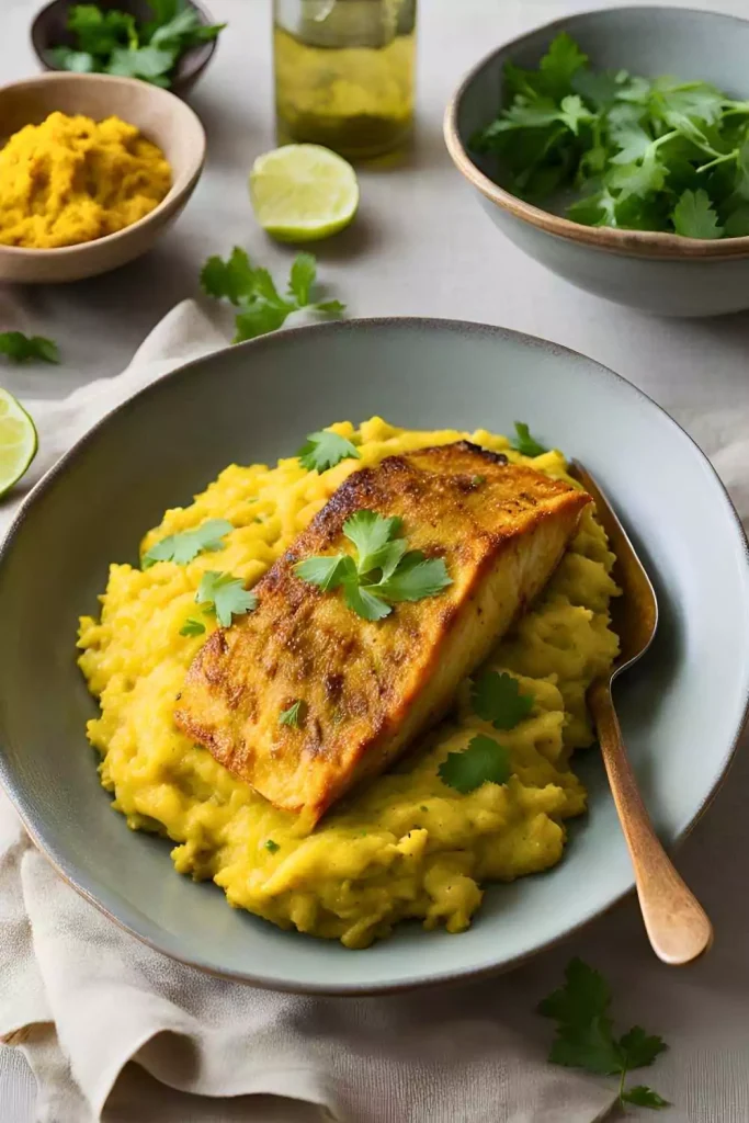 Curried Mashed Fish with Coconut and Turmeric