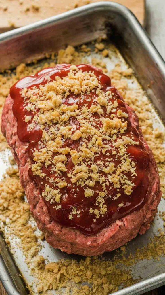 Easy Meatloaf with Bread Crumbs