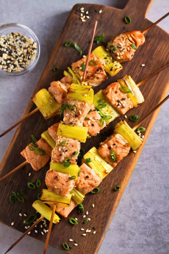 Fish and Veggie Skewers