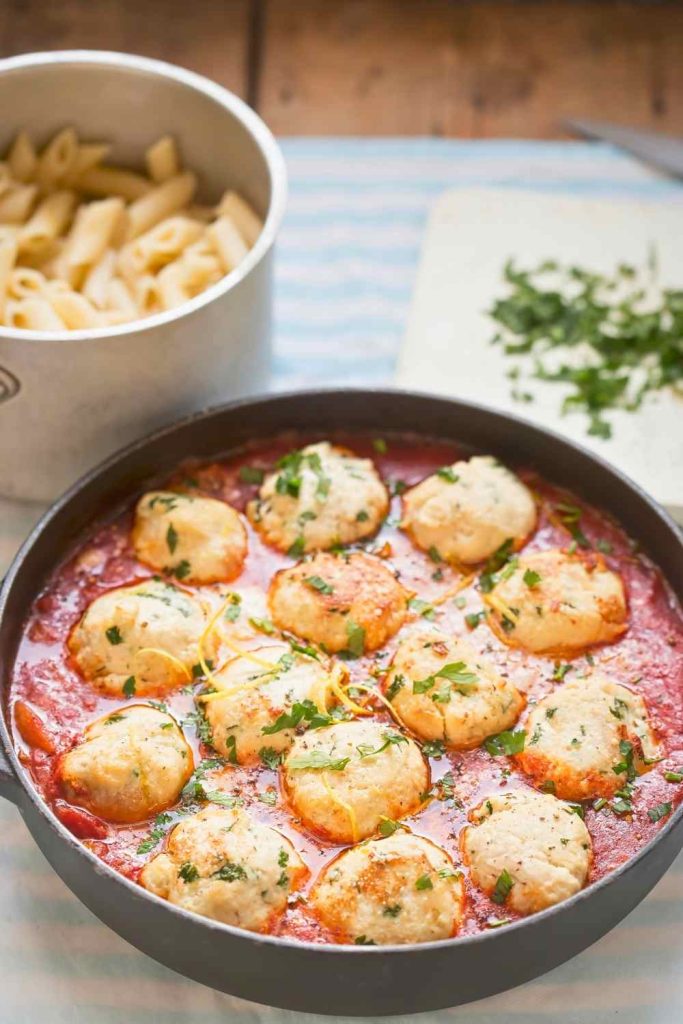 French Onion Chicken Meatballs