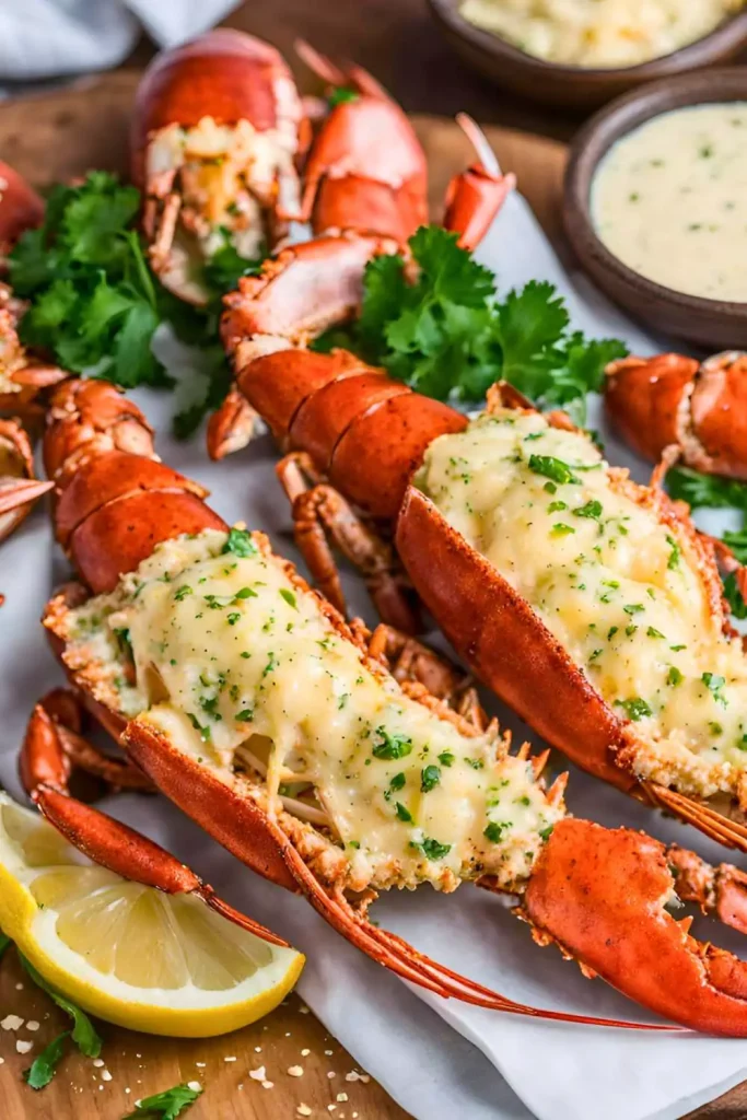 Garlic Parmesan Air Fryer Lobster