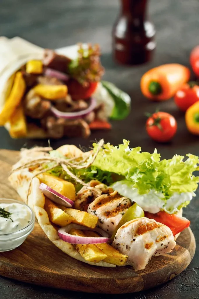 Greek Chicken Gyros