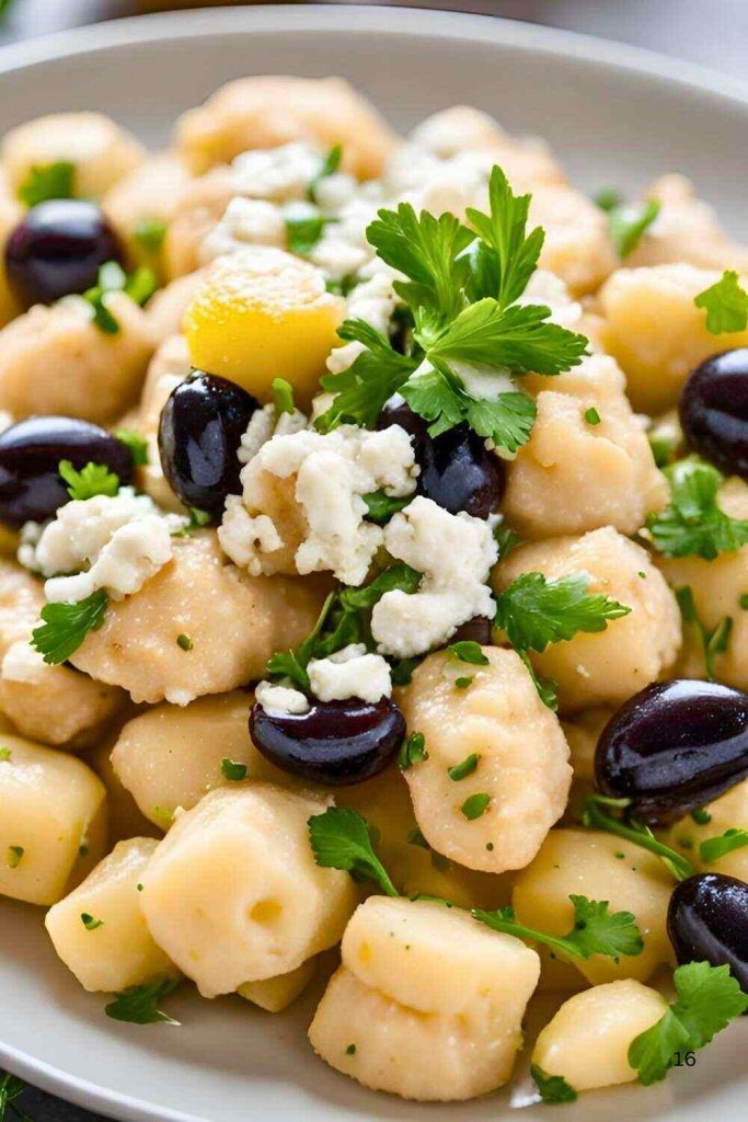 Greek-Style Chicken Gnocchi with Feta & Olives