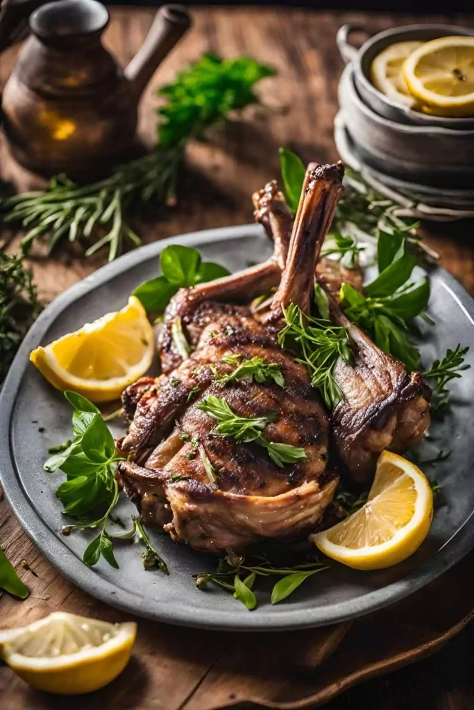 Grilled Mutton Bird with Lemon and Herbs