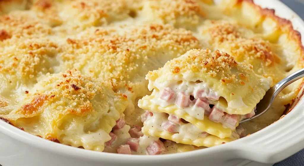 Ham Ravioli Bake