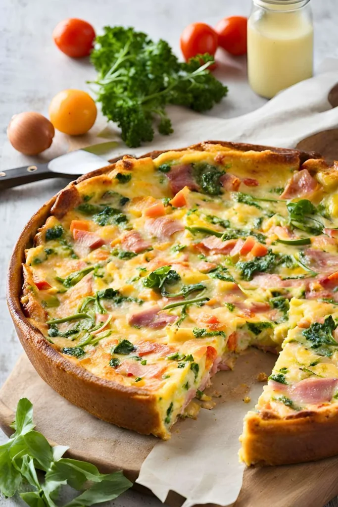 Ham and Vegetable Frittata