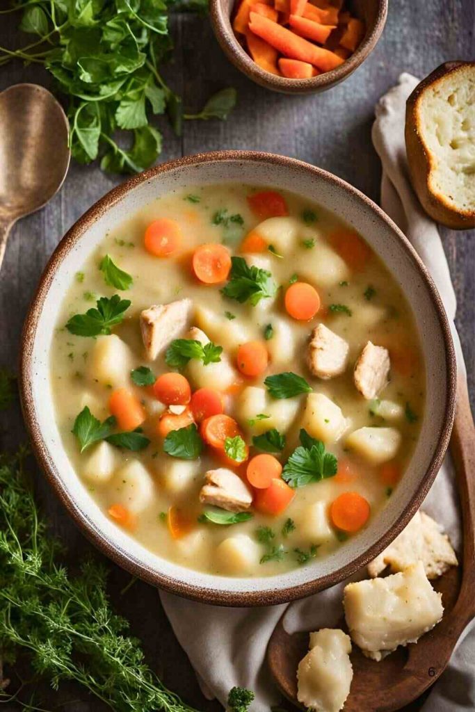 Healthy Chicken Gnocchi Soup (No Cream Version)