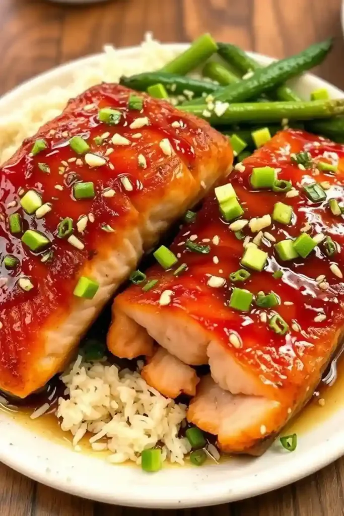 Honey Garlic Glazed Salmon