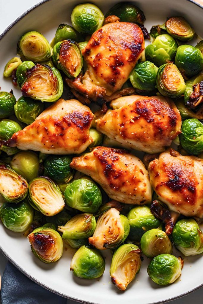 Hot Honey Chicken & Brussels Sprouts