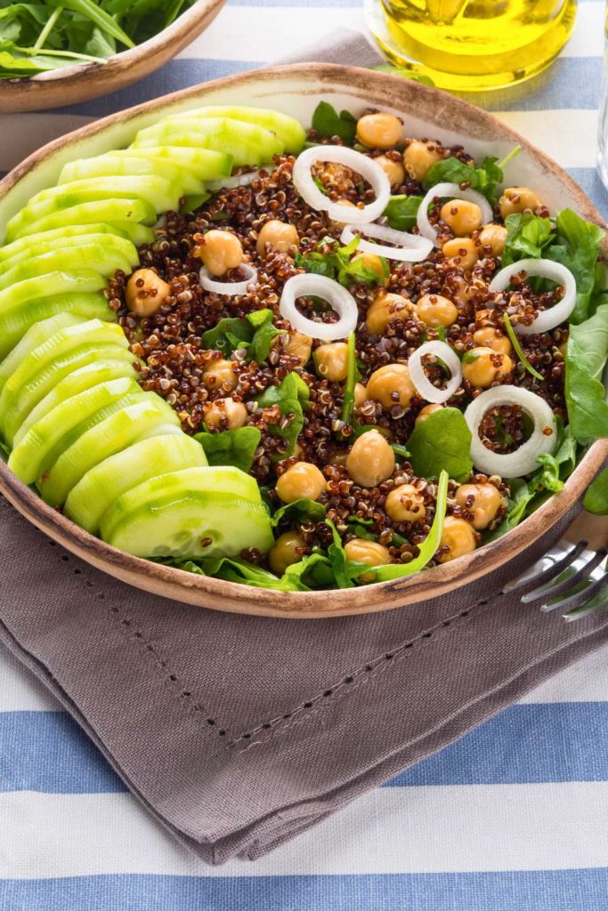 Lunch: Quinoa and Chickpea Salad