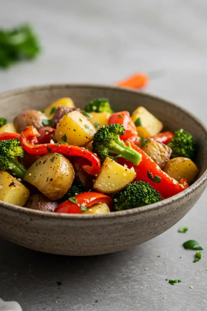 Leftover Roasted Veggie Salad