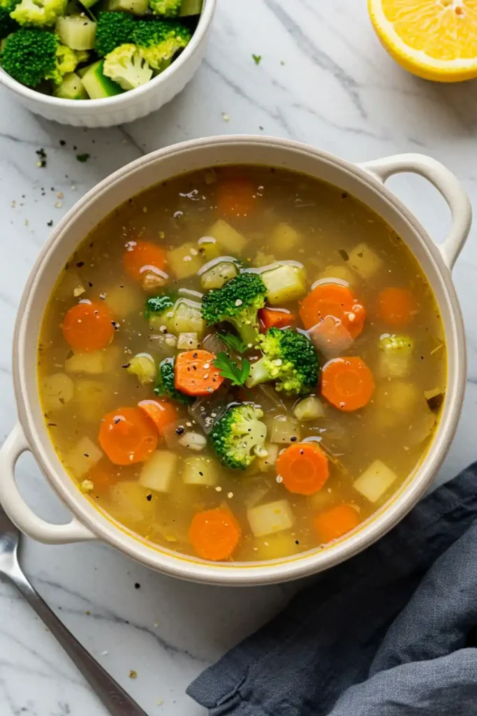 Leftover Veggie Tray Soup