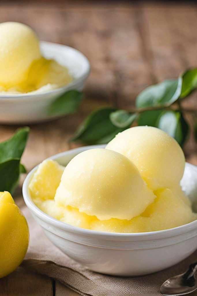 Lemon Sorbet (Sorbet au Citron)