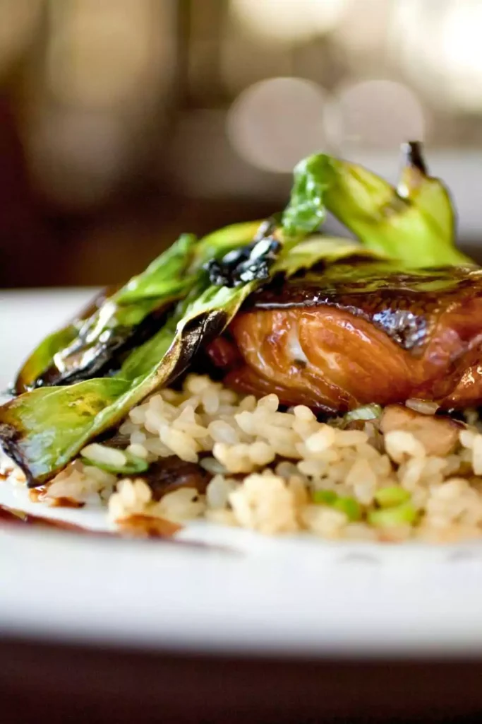 Miso-Ginger Zoodles with Soy-Glazed Salmon