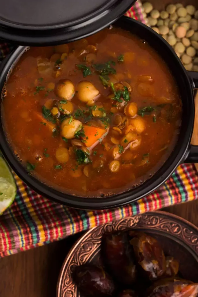 Moroccan Beef & Chickpea Soup