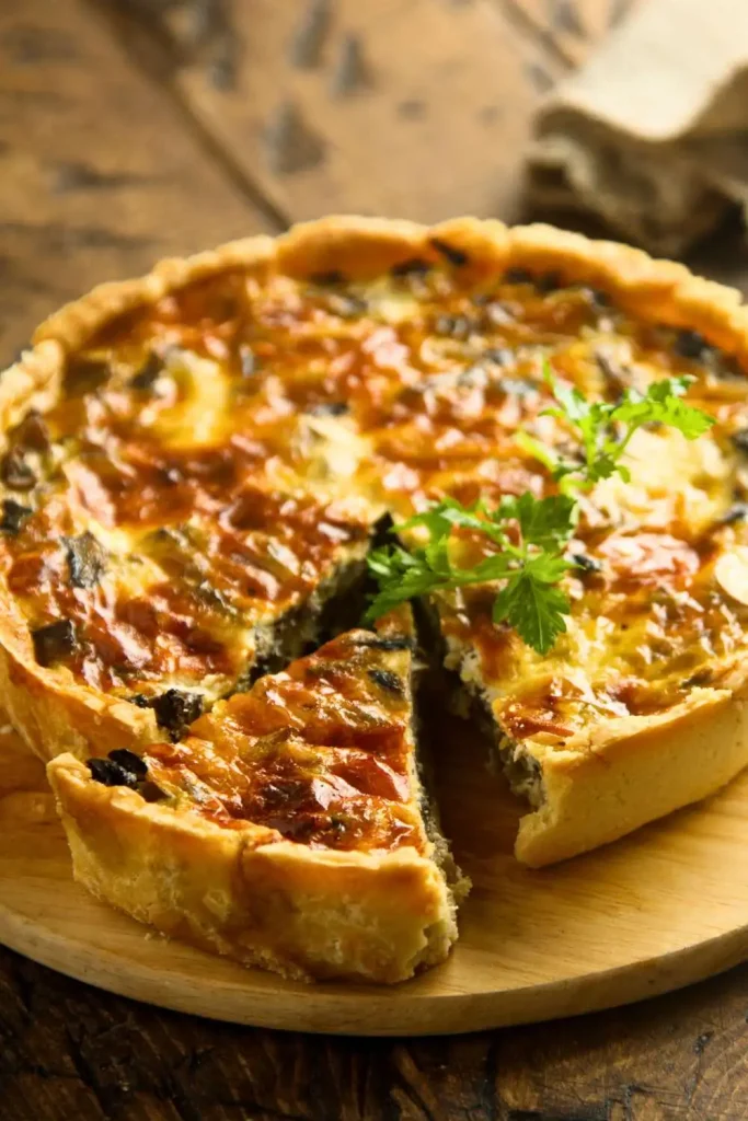 Mushroom and Gruyère Quiche