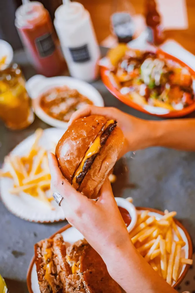 Mustard-Glazed Mushroom Burger