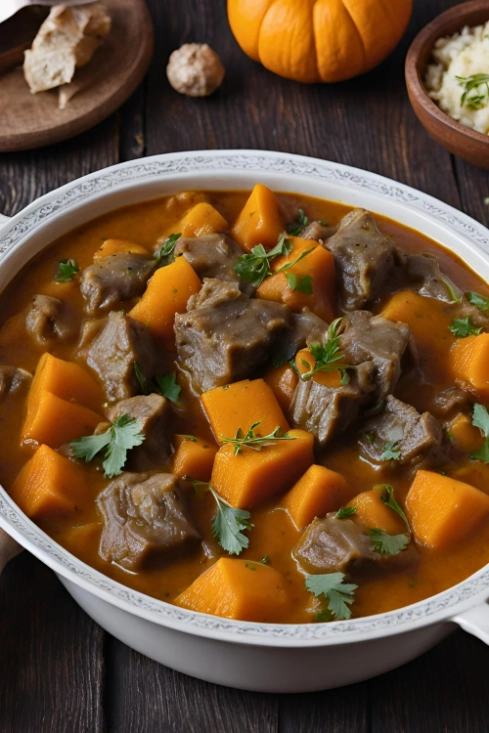 Mutton Stew with Pumpkin