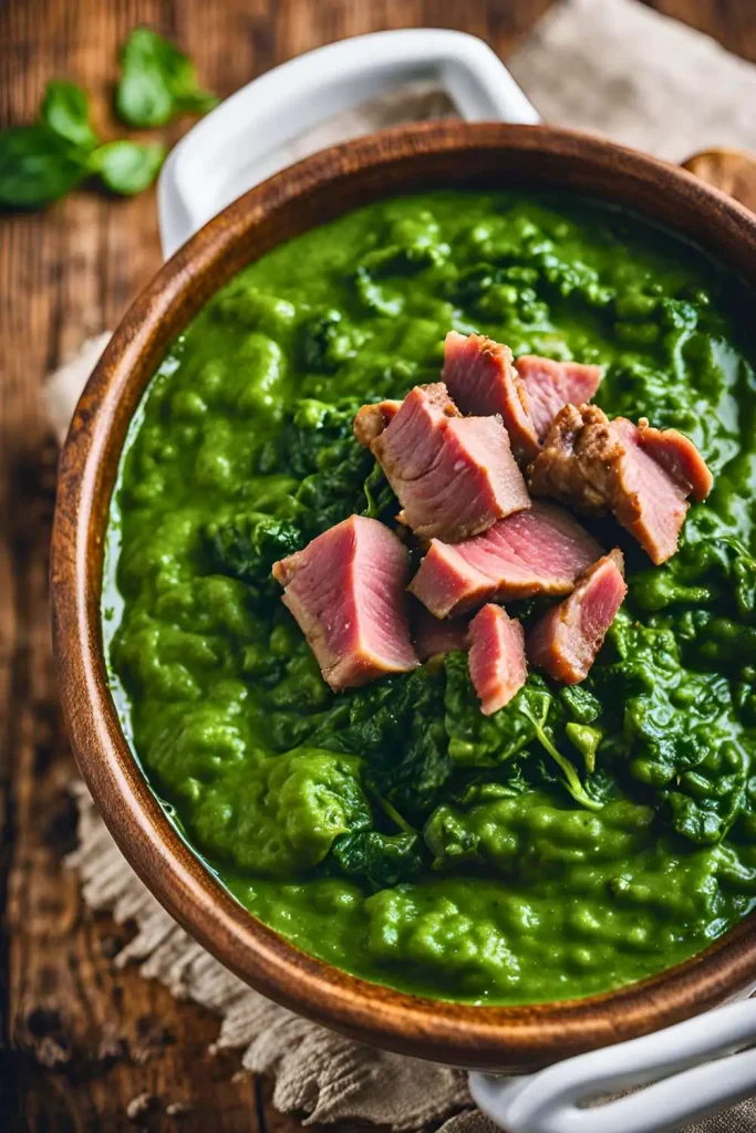 Mutton and Spinach Puree