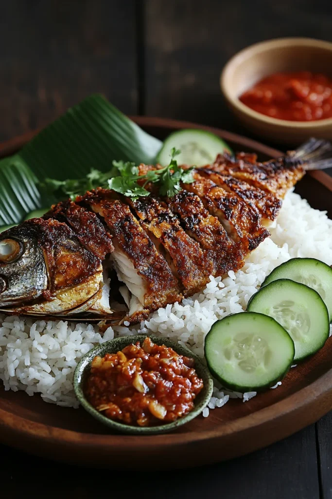 Nasi Lemak With Fish
