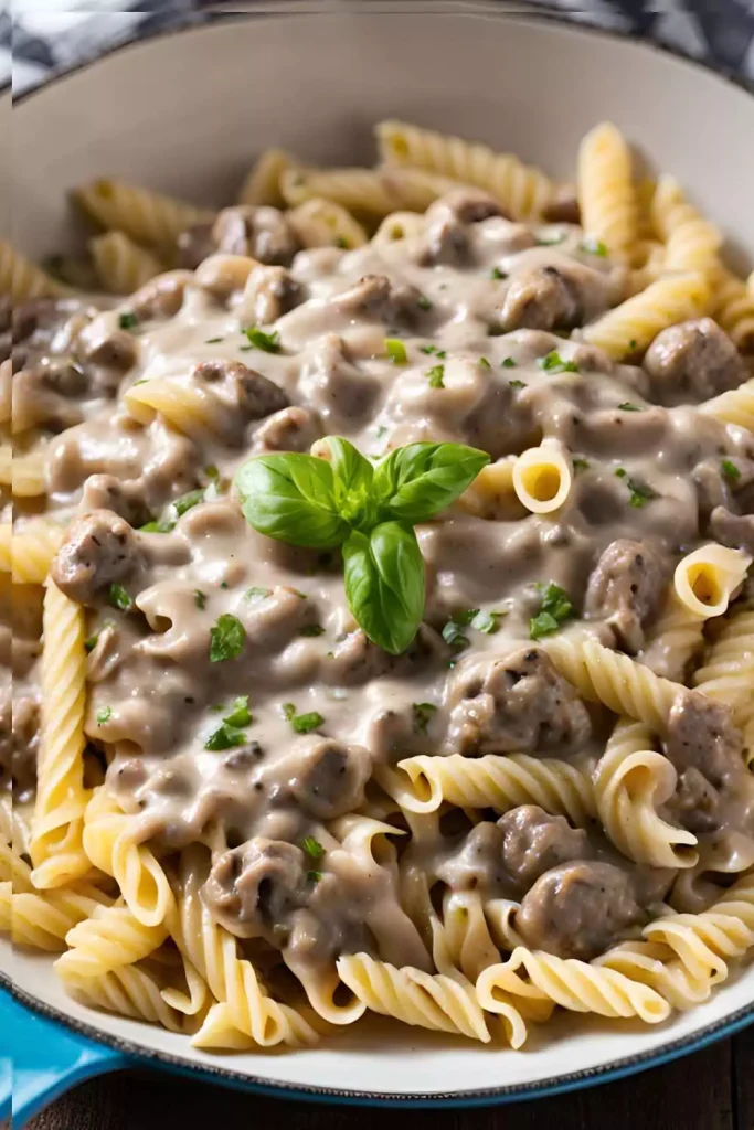 One-Pot Creamy Beef Pasta