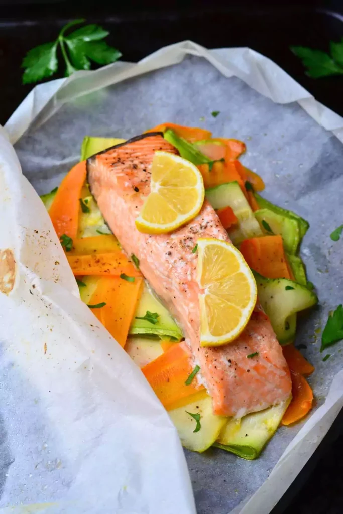 Parchment-Wrapped Fish with Veggies