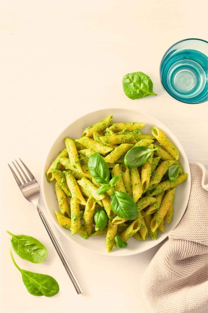 Pesto Pasta with Spinach